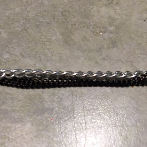 EUC Silver, Black, Opalescent & Clear Necklace - Picture 4 of 4